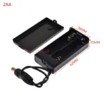 1Pcs AA Battery Box With Switch DC 5.5X2.1MM Plug 1AA/2AA/3AA/4AA 1X/2X/3X/4X Slot Battery Holder Case Diy 5.5*2.1 - Image 3