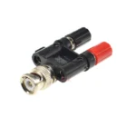 1Pcs BNC male to two dual 4mm Banana binding post jack connector Adapter bnc male to banana female jack - Image 3