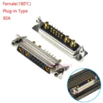 1Pcs 13w3 30A Gold Plated Male Female High Current Power Connector D-Sub Adapter Solder/Plug-in Type 10+3 Plug Jack 13Pin DB - Image 10