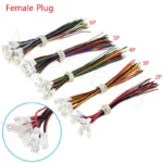 10pcs 1.5mm 2/3/4/5/6 Female Connector With Wire Cable zh1.5 100mm Length - Image 3