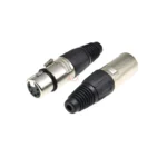 1pair Copper pin 4Pin 5Pin XLR Canon male female Plug connector Mixer Microphone audio speakers plug adapter - Image 2