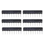 10PCS/LOT DIP Exclusion 9 Pin Network Resistor Array A103J A102J 103 102 221 331 220R 330R Ohm - Image 3