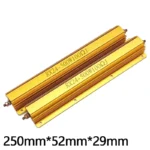 RX24 500W Aluminum  Metal Shell Case Resistor 8R 10R 12 15 20 25 30 40 47 50 60 80 100R 120 150 180 200 300 500 Ohm 1K 2K 3K 10K