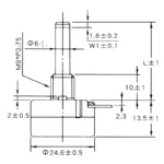 RV24YN20S 101 102 B103 104 105 201 202 203 204 254 302 303 501 502 503 504 5K 10K 100K 500K 200K 100 ohm  Potentiometer - Image 5