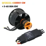 QX-MOTOR new 64mm EDF CW/CCW 12 Blades Ducted Fan with QF2822 Brushless Motor 2100KV 2300KV 3300KV 4300KV for Remote control toy - Image 10