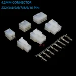 5sets 5556 5569 wire connector 2X2/3/4/5/6/7/8/9/10 pin 4.2MM PITCH Straight pin header + Housing + terminal 4.2 2p/3p/4p/5p/6p
