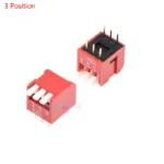 10PCS red 1/2/3/4/5/6/8/10/12 Position bits dip TOGGLE switch doule Row PITCH 2.54MM Slide Switches Right Angle - Image 13