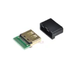 5PCS 19PIN 19P HDMI FEMale Jack/socket connector with PCB Board Solder Type with plastic shell - Image 2