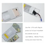 High Quality Fireproof & Waterproof Explosion-proof RC LiPo Battery Safety Bag Safe Guard Charge Sack 90*64*50MM - Image 27