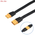 1set 200mm 3 Pin 20a Male Female Plug Connector With Wire 3pin High Current Flat Wire Aviation Plug Cable
