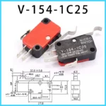 lot Large micro switch V-15-1C25, silver point V-15-IC25 microwave oven, 16A 250V contact switch, copper point tact switch - Image 11