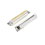 1PCS 3U Gold Plated Solid Pin DB37 MALE FEMALE CONNECTOR Solder Type D-Sub 37pin serial port Adapter 37 pin 37P - Image 2