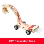 Hydraulic Excavator DIY Student Technology Small Production Science and Education Toy Model Science Experiment Toy - Image 11