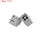 5/10PCS KF250 2/3/4/5/6/7/8/9 pin spring terminal block connector 3.5MM pitch right angle 2p 3p 4p 5P FOR pcb mounted splicing