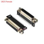 2/5Pcs DR9 DR15 DR25 DR37 Hole/Pin Female/Male right angle Welded d-sub Connector RS232 serial port adapter DB9 9/15/25/37 pin - Image 9