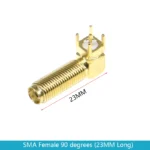 10pcs Sma ke/khd/kwe Rf Adapter Female Jack Connector Right angle/straight Solder Type Antenna Connector Pcb Mount 17mm 20/23 Mm - Image 6