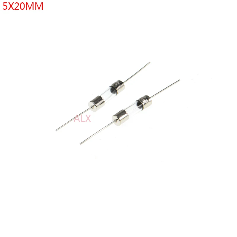 20PCS 5*20MM GLASS Fast blow FUSE WITH A PIN 5*20 Quick Blow insurance tube 250V 1A 2A 3A 4A 5A 6.3A 8A 10A 15A 20A
