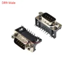 2/5Pcs DR9 DR15 DR25 DR37 Hole/Pin Female/Male right angle Welded d-sub Connector RS232 serial port adapter DB9 9/15/25/37 pin - Image 11