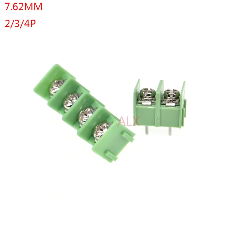 5pcs kf7.62-2p/3p/4p Pcb Screw Terminal Block Connector Pitch 7.62mm 2pin 3pin Pin mg7.62 kf7.62 2p