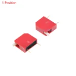10PCS red 1/2/3/4/5/6/8/10/12 Position bits dip TOGGLE switch doule Row PITCH 2.54MM Slide Switches Right Angle - Image 10