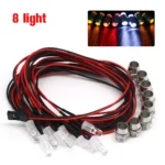 2 / 4 / 6 / 8 Lights 70cm Lenght RC LED Night Headlamps Headlights 3/5mm LED Light for Model Drift Crawler Car For RC Car - Image 15
