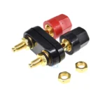 2pcs Dual Banana Plugs Couple Terminal Blocks Red Black Connector 4mm Jack Audio Amplifier Terminal Binding Post Speaker Socket - Image 6