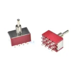 3PCS MINI MTS-403 4PDT 12PIN ON-OFF-ON Miniature toggle switch power switches 6A/125V 2A/250V MTS 403 MTS403 - Image 3