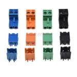 Green/Black/Blue/Orange 2edg 5.08mm 2/3/4/5/6/8P Straight/Curved Needle Pin Pluggable Screw Terminal Block Connector Plug+Socket - Image 3