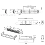 5pcs DC3 box header male socket/10/14/16/20/34/40 PIN 2.54MM pitch CONNECTOR 10P/16P/20P/40P/50P/60P crimp type for 1.27 cable - Image 4