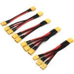 XT60 Parallel Battery Connector Male/Female Cable Dual Extension Y Splitter/ 3-Way 14AWG Silicone Wire for RC Battery Motor - Image 12