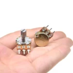 5pcs WH148 B1K B2K B5K B10K B20K B50K B100K B500K 3Pin 15mm Shaft Amplifier Dual Stereo Potentiometer 1K 2K 5K 10K 50K 100K 500K - Image 4