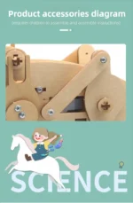 DIY Science Toys Children Educational STEM Kits Dinosaur Model Technologia Experimental Tool Wood Puzzle Games School Supply - Image 14