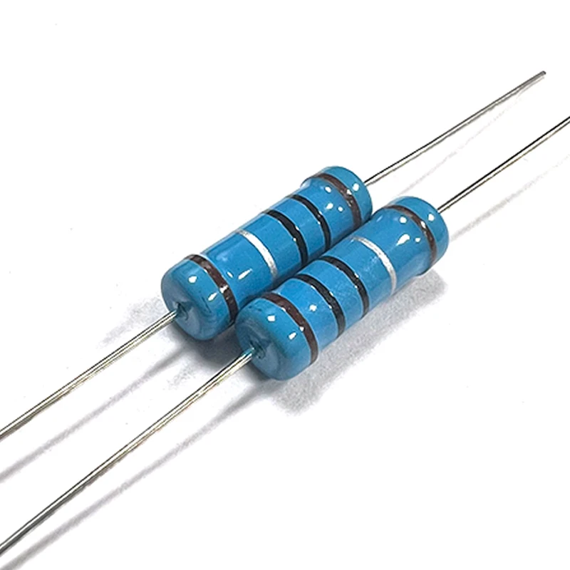 10pcs 3W Metal Film Resistor 1R 10R 100R 1K 10K 100K 1 10 100 Ohm R K Accuracy 1% Five-Color Ring Resistance 0.1R-910K