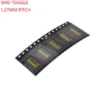 5PCS Gold Plated SMD SMT 2/3/4/5/6/8/10 Position bits doule Row TOGGLE switch 1.27MM PITCH Slide switch 2p/4p/6p/8p DSHP04TSGER - Image 6