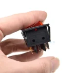 2PCS KCD4 three ways 9 PIN Push Button rocker Switch with red led light ON/OFF   power switches 16A 30A/250V Triple 9PIN - Image 5