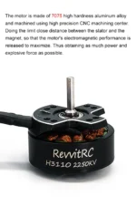 RevvitRC H3110 2250KV 1850KV 2-4S 14-Pole Brushless Motor 3.17mm Shaft APE32 AM32 50A 3-6S 32-bit Car ESC For RC 1/10 RC Car - Image 17