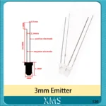 10pairs 3mm 5mm 940nm LEDs Infrared Emitter and IR Receiver Diode Diodes 301A for arduino - Image 7