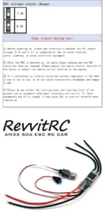 RevvitRC APE32 AM32 50A ESC Bluetooth Adjust Parameters Firmware Can Work Through Wi-Fi Link For 1/10 TRX4 SCX10 RC Crawler Car - Image 13