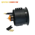 QX-MOTOR 90mm EDF 12 Blades Ducted Fan QF3748 3758 Brushless Motor 1000kv 1200kv 1450kv 1550kv CW CCW 100A 120A ESC For RC Jet - Image 19