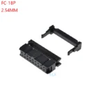 10pcs fc-18p Idc Socket Pitch 2.54mm Jtag Isp Plug Connector Double Row Female 2x9pin 18pin Fc 18p For Idc Box Header For Cable