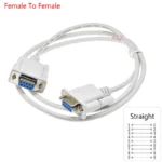 1PCS DB9 Serial Cable 9Pin RS232 Male/Female Straight/Crossover Type  PC Converter Expansion Cable 1.5M Extension Cable - Image 9