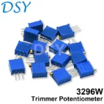 10PCS 3296W Potentiometer Precision Adjustable Resistance Multi-turn Trimming 100R Trimmer Potentiometer 1K 2K 5K 10K 103 100K