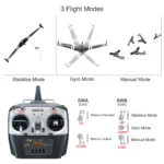 Radiolink Byme-A Byme-D Fixed Wing Flight Control Gyroscope Self-stabilization Balance 3D Crane AeromodeDeltaWing Su27 Aircraft - Image 27