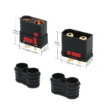 1pair 110A High Current QS8 Connectors Anti-Spark Gold Connector Large Power Plug Male and Female for RC Plant Protection Drone - Image 14