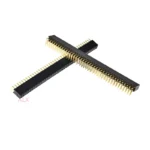 5pcs 2x40 Pin Single Row Right Angle Female Pin Header 2.54mm Pitch Strip Connector Socket 2*40 40p 40pin 40 Pin For Pcb Board - Image 2