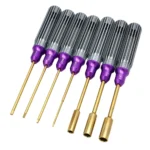 4 / 7pcs Hex Space Aluminum Handle Nut Driver Hex Screwdriver Tools Kit For Traxxa Trx4m Axial Scx24 Fms Fcx24 1/18 1/24 Rc Car - Image 21