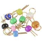 50PCS PCB test point test point ceramic copper gold-plated probe cylindrical test ring bead circuit board test - Image 3