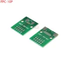 10pcs fpc-10pin Cable Pitch 0.5mm 1mm To Dip Pitch 2.54mm Adapter Pcb Board Ffc 10p Fpc 10pin Connector Wire To Dip10 Converter
