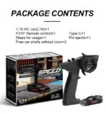 Turbo Racing 1:76 C71 C72 C73 C74 C75 C76 RTR Flat Running Toys on Road RC Car Proportional Remote Control Toys for Adults - Image 20