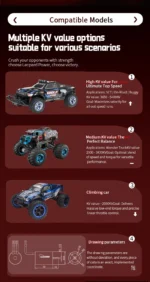 Leopard Hobby 3650 Brushless Motor 3650KV/3900KV/4550KV For 1/10 RC Car Drift Racing Off-road Monster Short-course Truck - Image 14